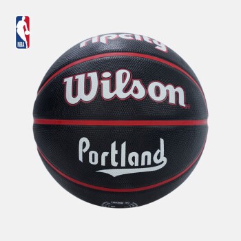 NBA-Wilson 开拓者队 城市系列篮球 7号球 RB 室外使用篮球 腾讯体育